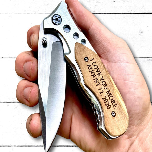 Custom Engraved Hunting Knife