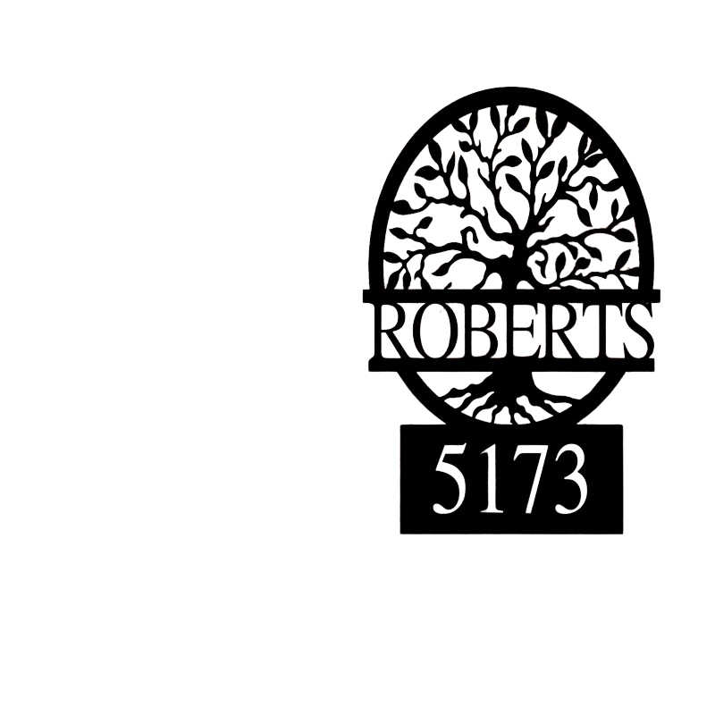 Custom Metal Address Sign