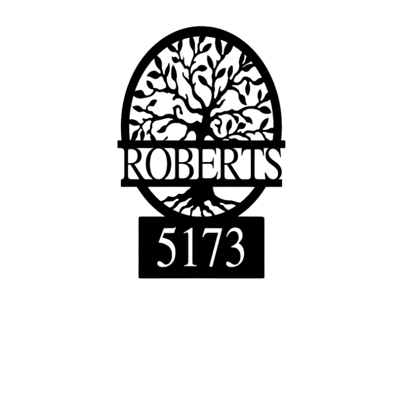 Custom Metal Address Sign
