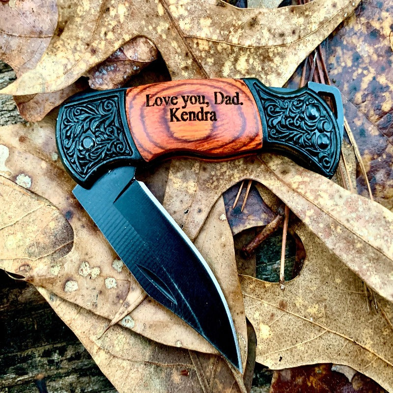 Engraved Groomsman Gift Pocket Knife Set