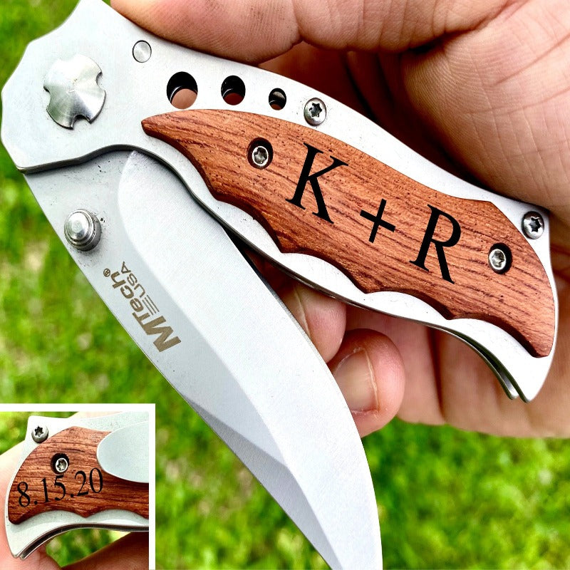 Personalized Groomsmen Pocket Knife Set