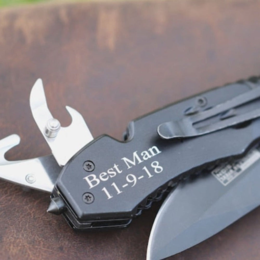 Personalized Groomsmen Gift Pocket Knife