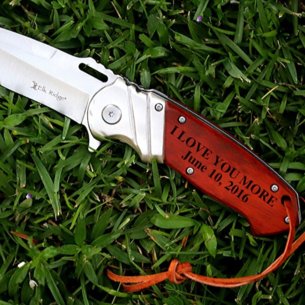 Pocket Knife With Engravings