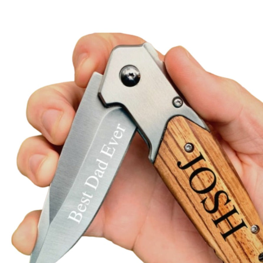 Personalized Engraved Pocket Groomsmen Knife