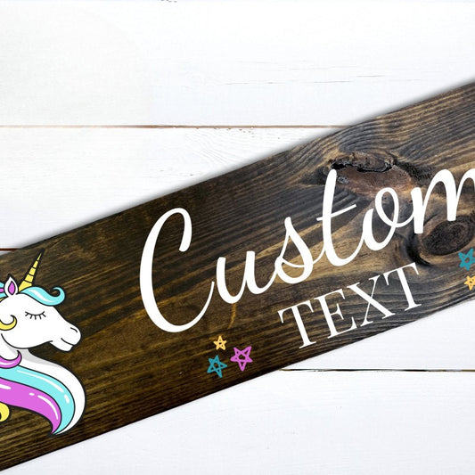 Personalized Unicorn Name Sign