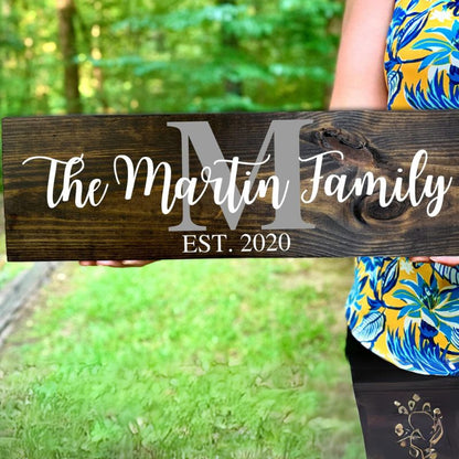 Personalized Family Name Sign