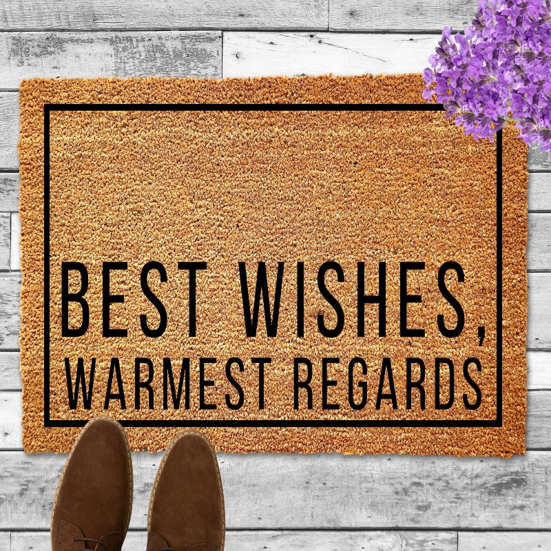 Best Wishes Welcome Door Mat