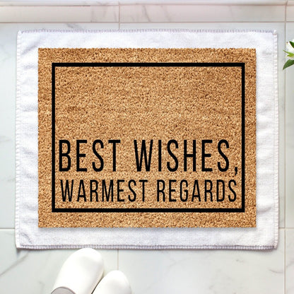 Best Wishes Welcome Door Mat