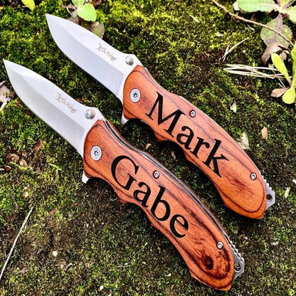 Custom Engraved Folding Knife