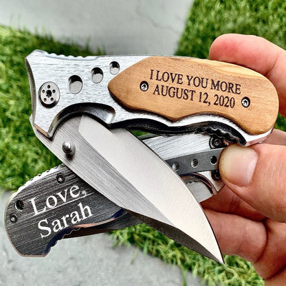 Custom Engraved Hunting Knife