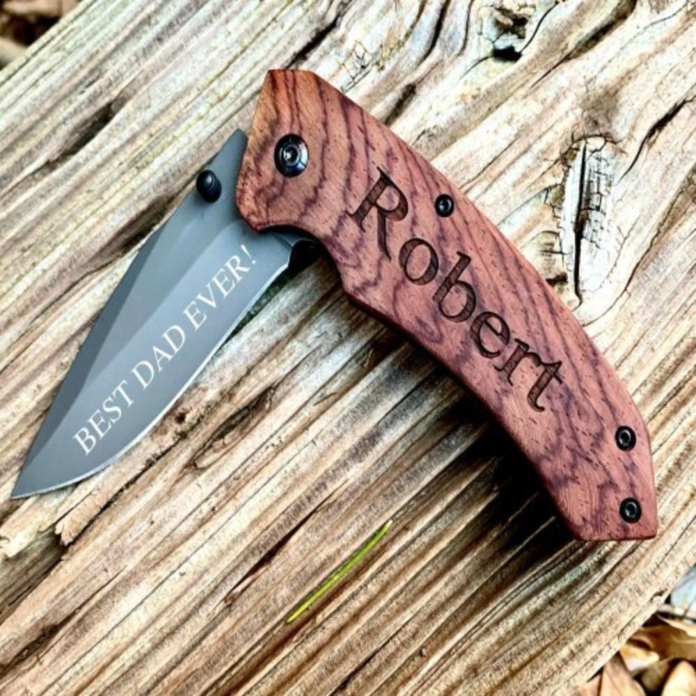 Custom Engraved Knife Groomsmen Gift