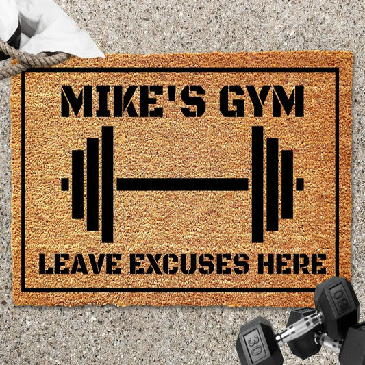 Custom Home Gym Decor Doormat