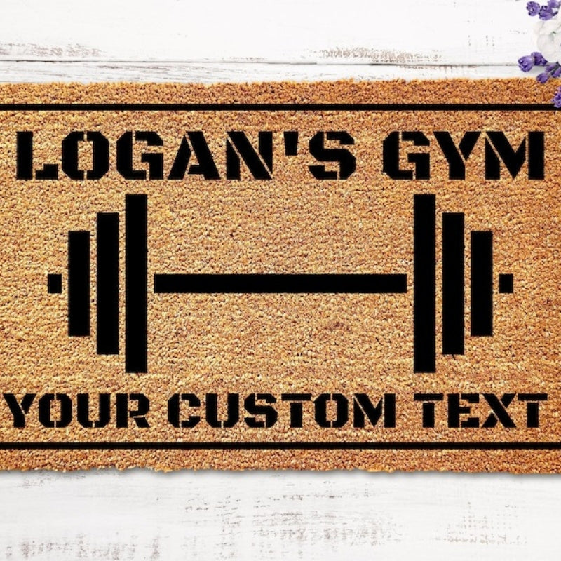 Custom Home Gym Decor Doormat
