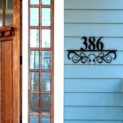 Custom Metal Address Plate With House Numbers