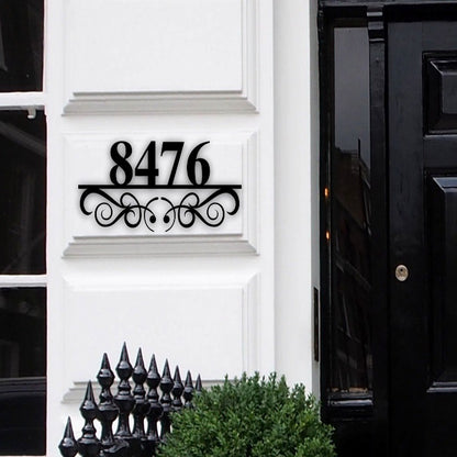 Custom Metal Address Plate With House Numbers