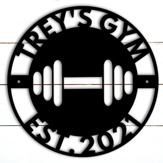 Custom Metal Sign For Home Gym Decor