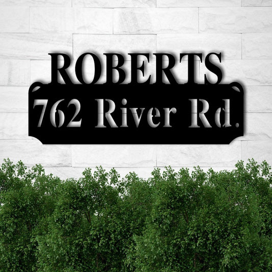 Custom Street Address Sign