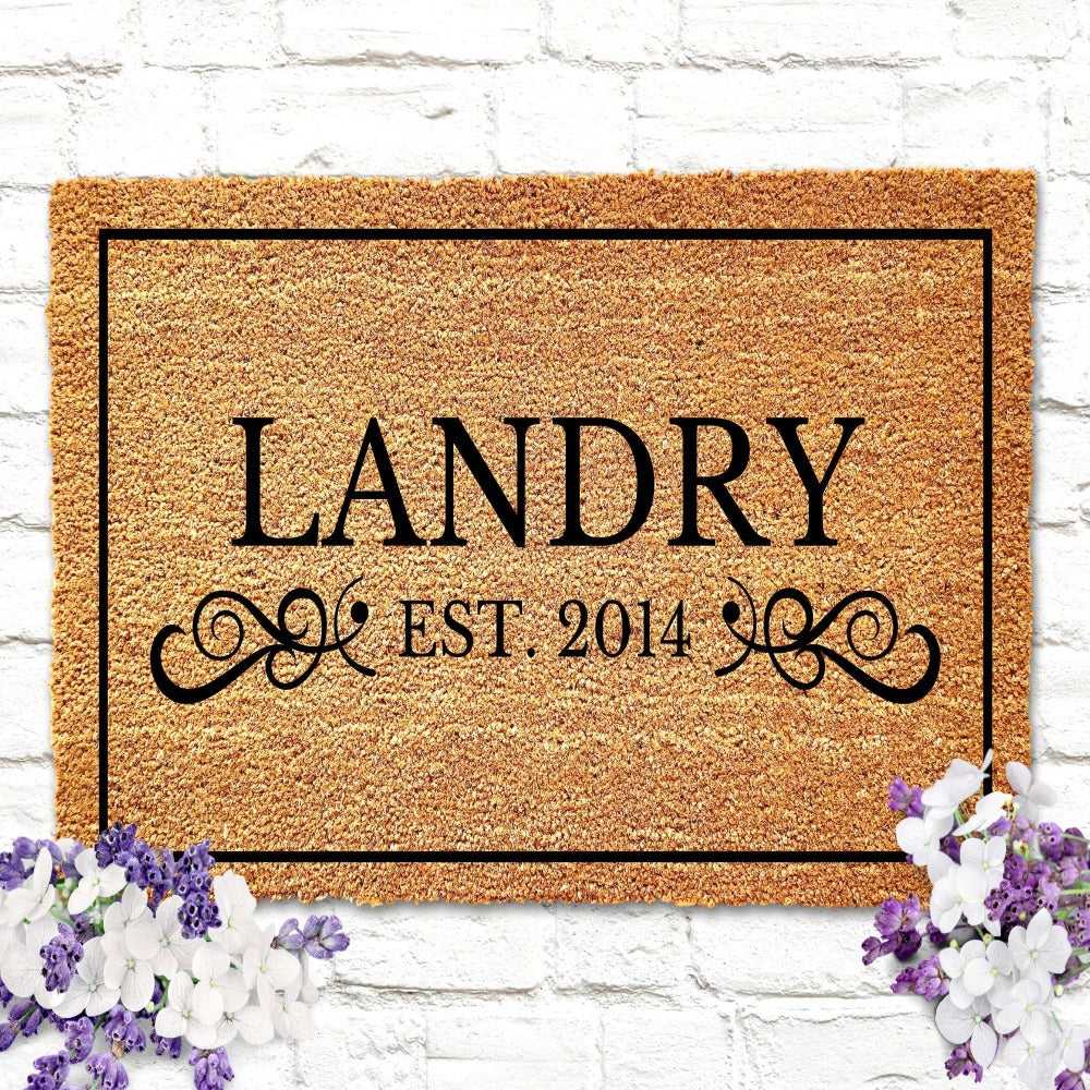 Customized Family Name Doormat