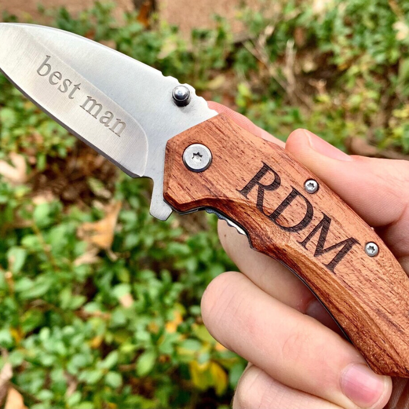 Elegant Engraved Knife