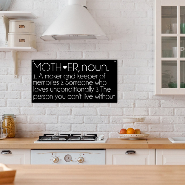 Elegant Mother Definition Sign
