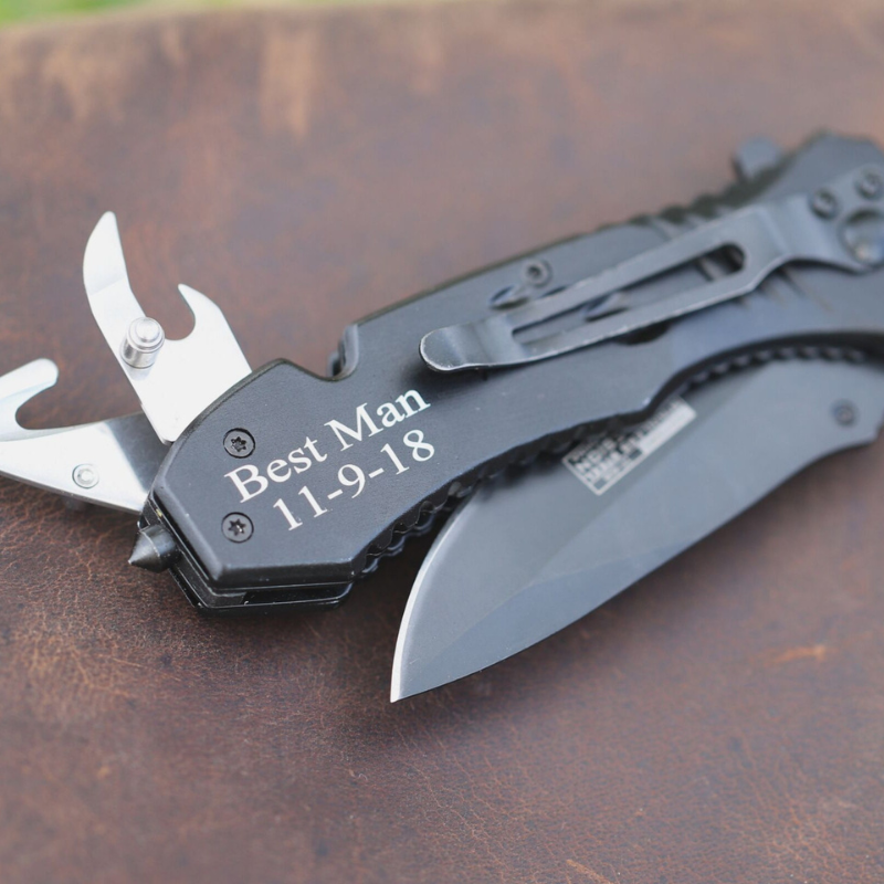 Engraved Knife For Groomsmen Gift