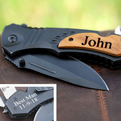 Engraved Knife For Groomsmen Gift