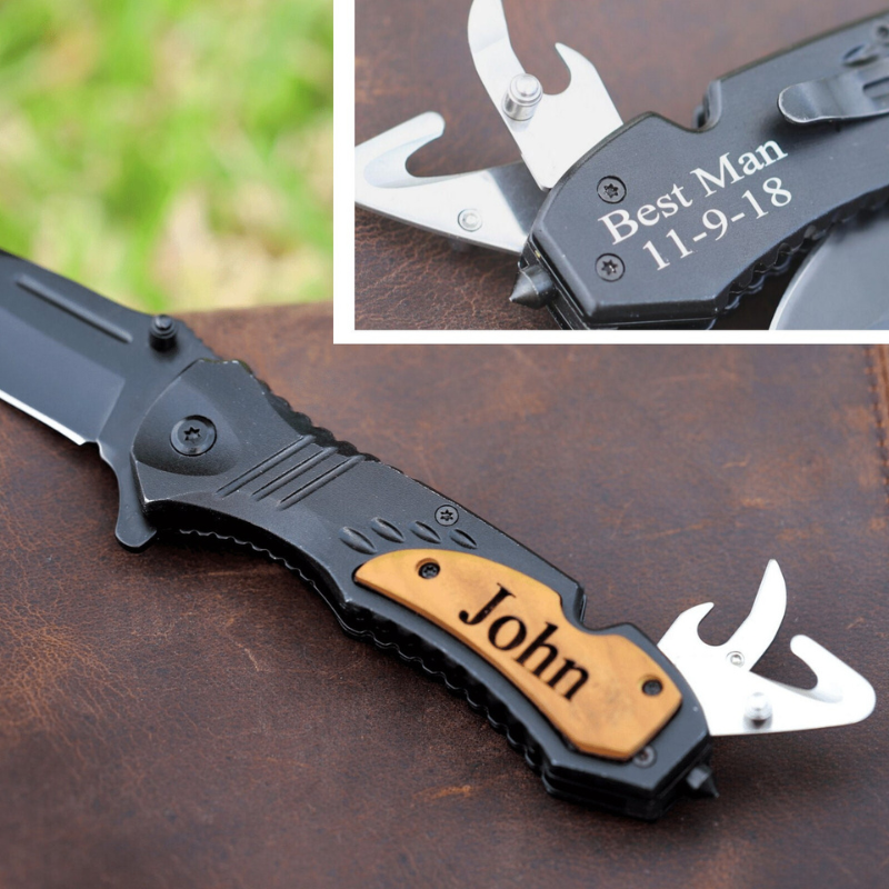 Engraved Knife For Groomsmen Gift