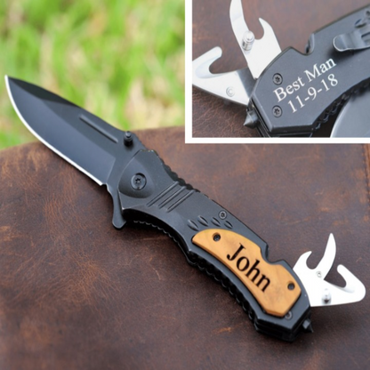 Engraved Multitool Essential Pocket Knife