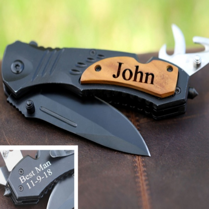 Engraved Multitool Essential Pocket Knife