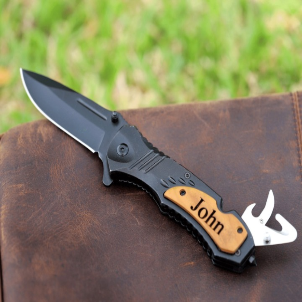 Engraved Multitool Essential Pocket Knife