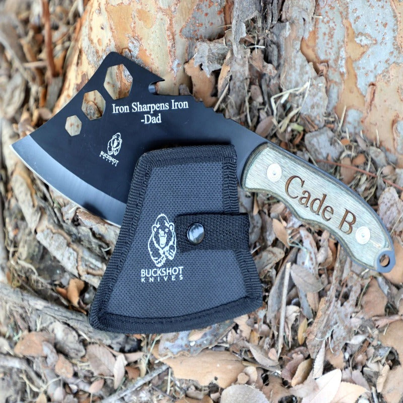 Engraved Throwing Axe And Hatchet Set