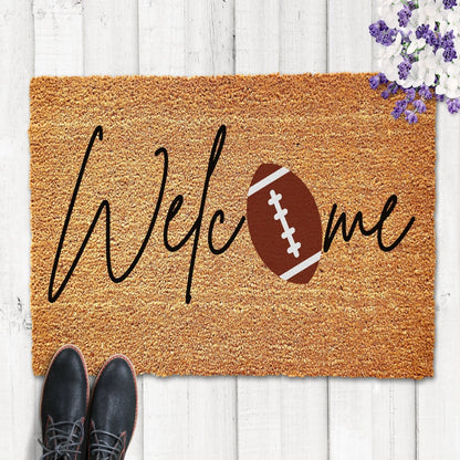 Football Themed Welcome Doormat