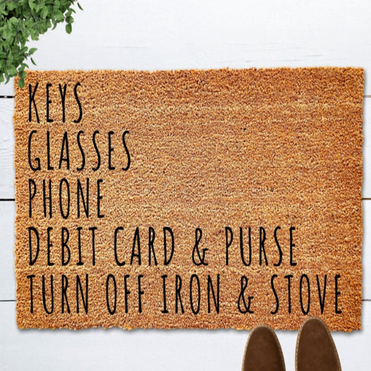 Funny Welcome Quote Design Doormat