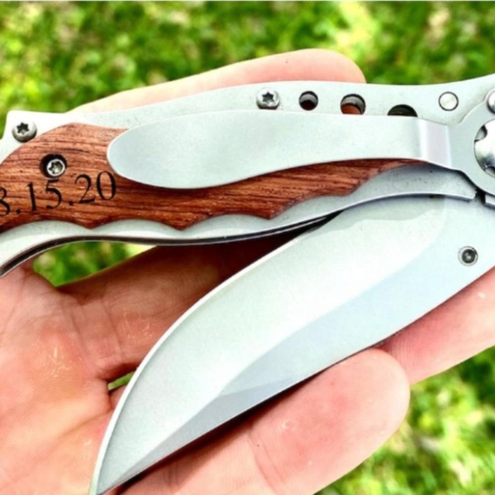 Groomsmen Gift Engraved Knife