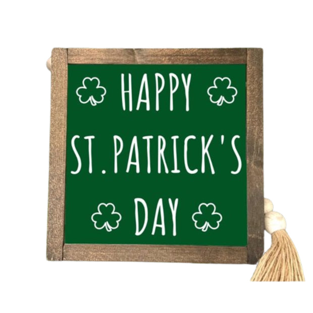 Happy St Patricks Day Small Wood Sign