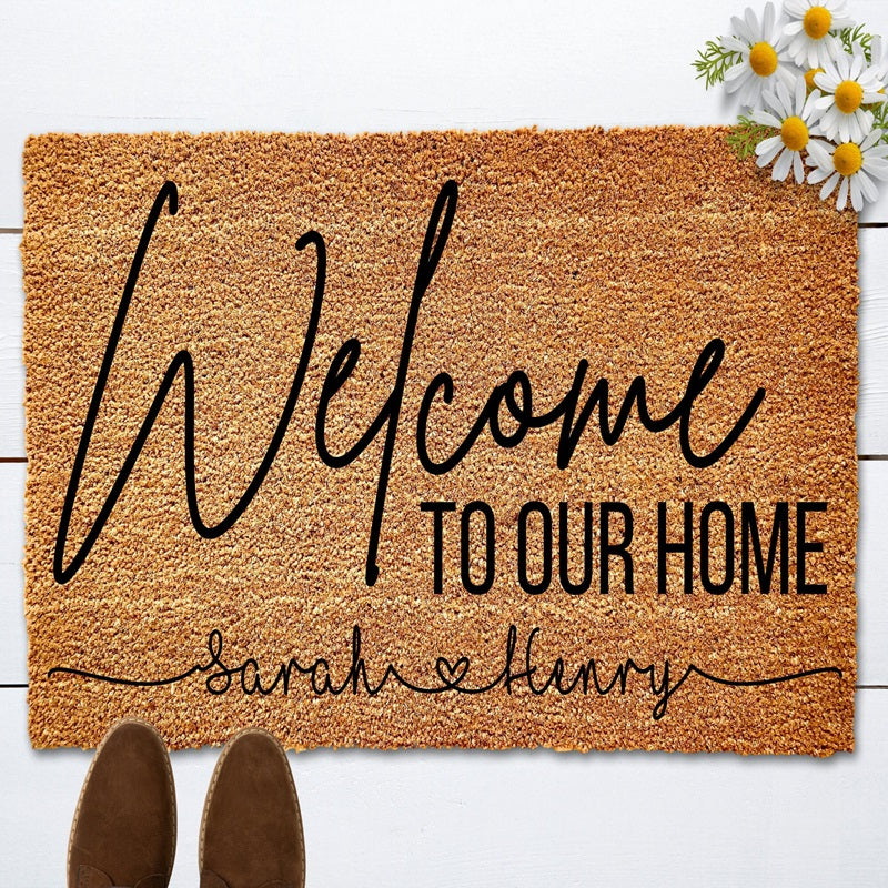 Ideal For Newlyweds Housewarmings Door Mat