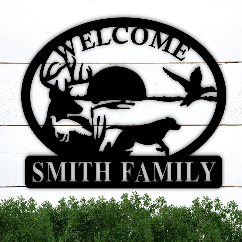 Jungle Theme Family Metal Sign