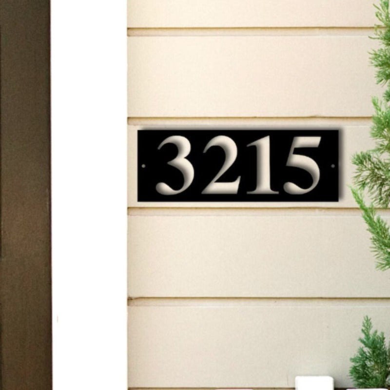 Metal Address Plate for House