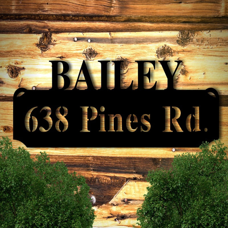 Personalized Address Sign