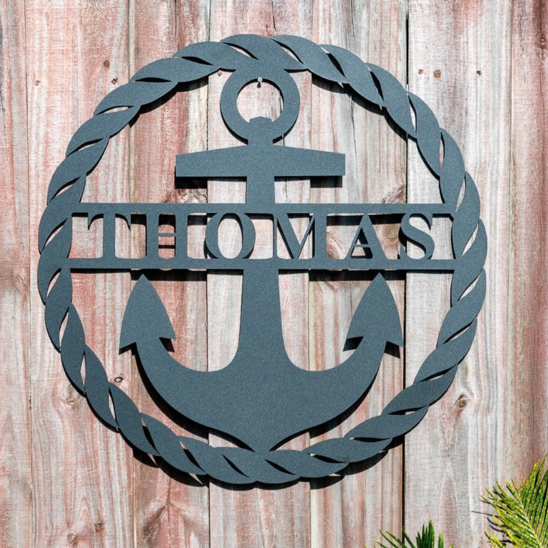 Personalized Anchor Sign