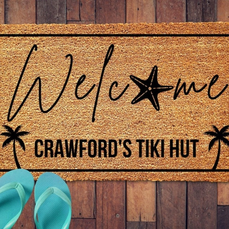 Personalized Beach Door Mat