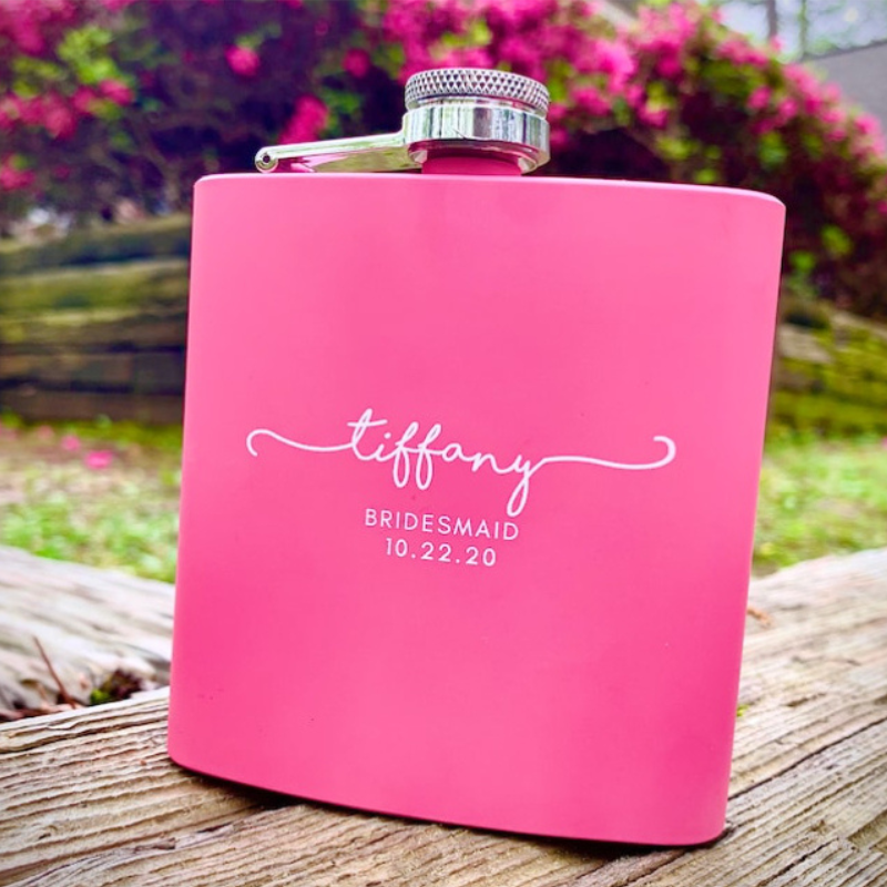 Personalized Bridesmaid Flasks