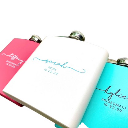 Personalized Bridesmaid Flasks