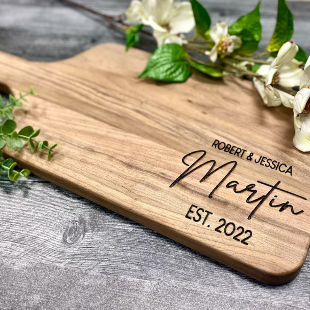 Personalized Cutting Board With Handle