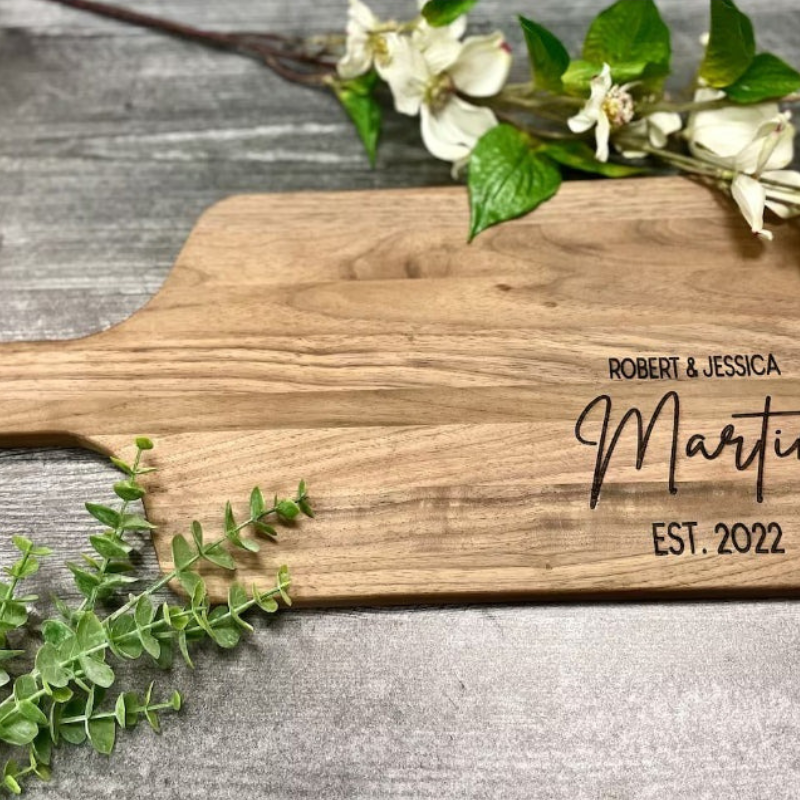 Personalized Cutting Board With Handle