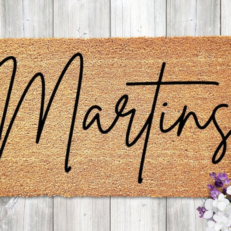 Personalized Doormat With Family Name