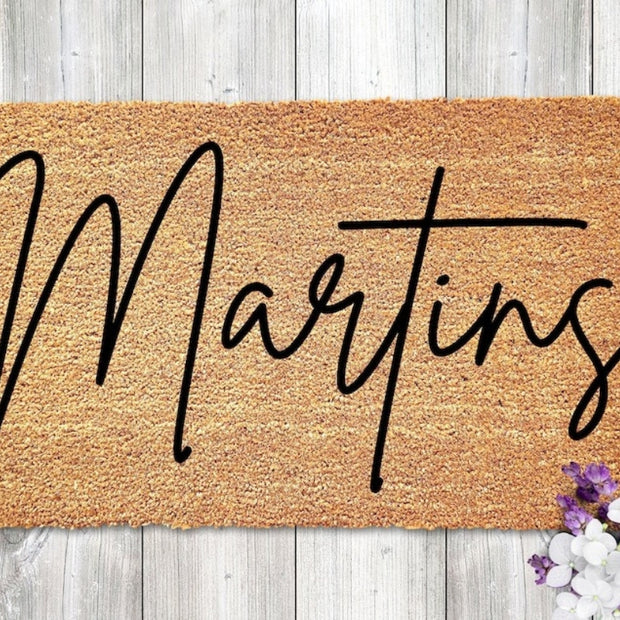 Personalized Doormat With Family Name