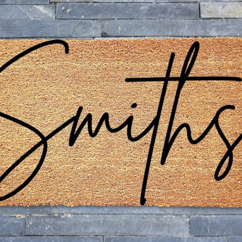 Personalized Doormat With Family Name