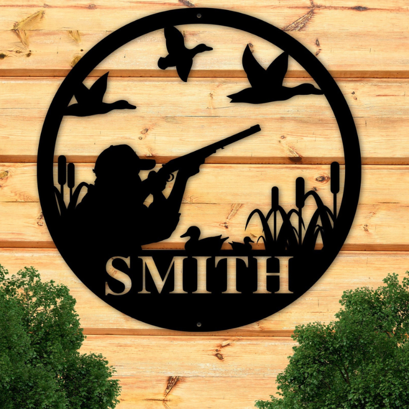 Personalized Duck Elegant Sign