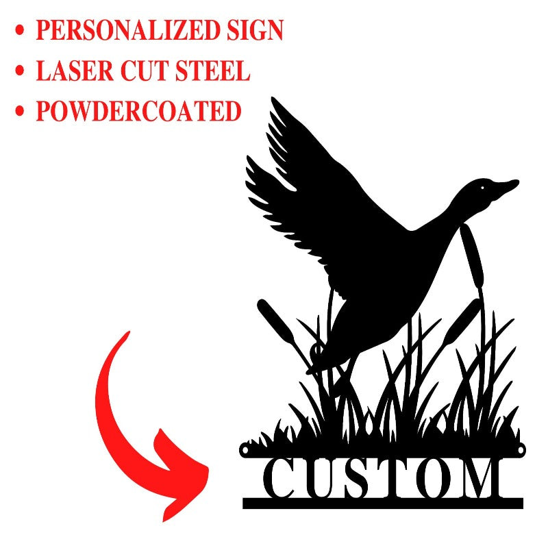 Personalized Duck Sign